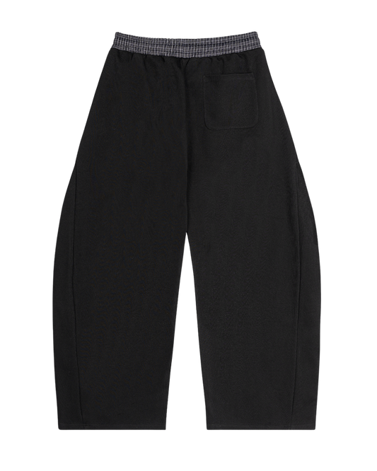 "PLAID" SWEATS (BLACK)