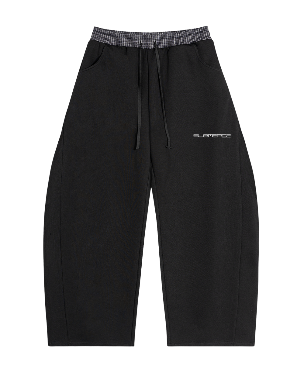 "PLAID" SWEATS (BLACK)