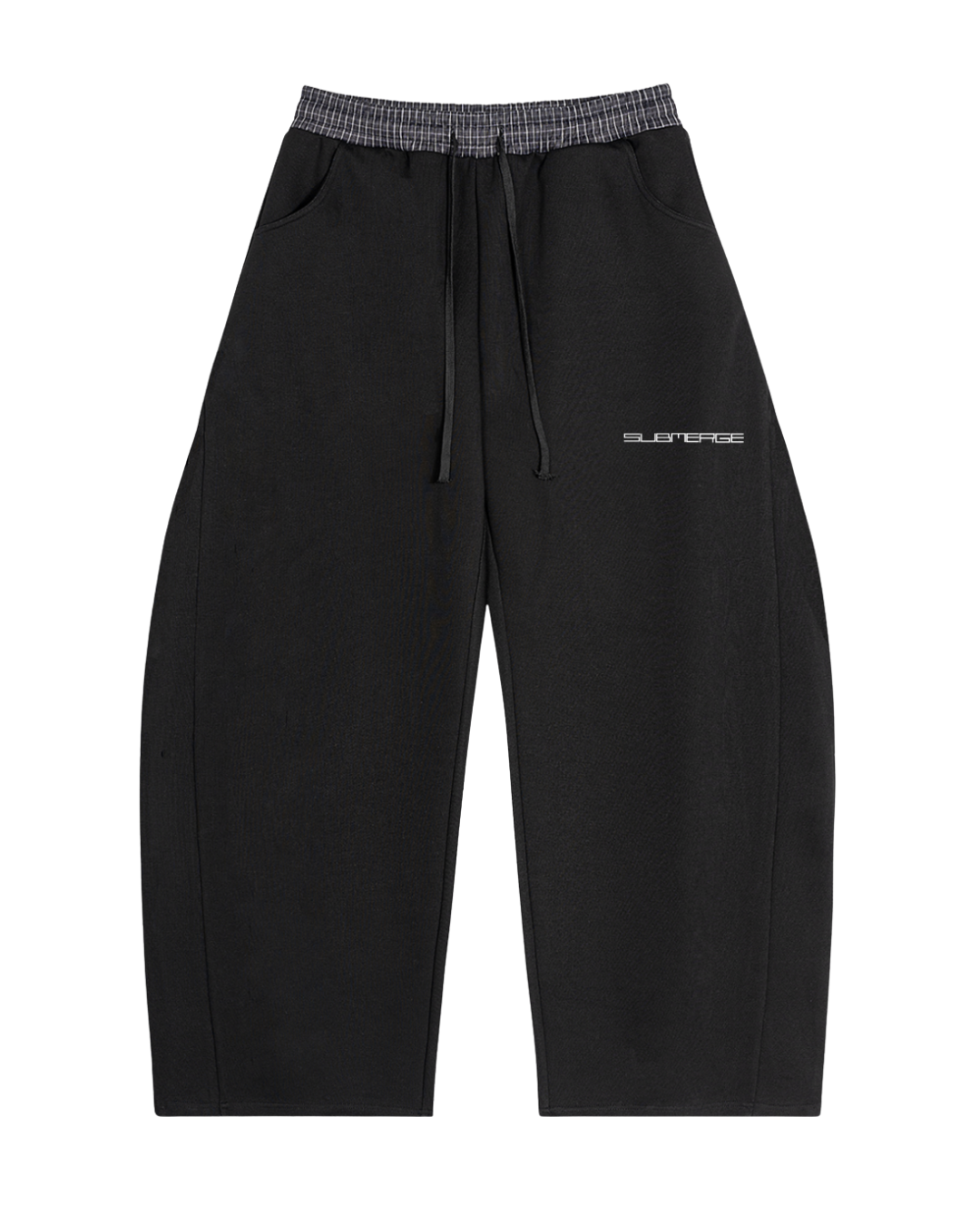"PLAID" SWEATS (BLACK)