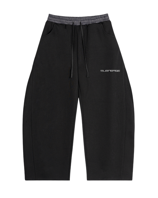 "PLAID" SWEATS (BLACK)