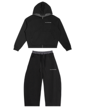 "PLAID" SET (BLACK)