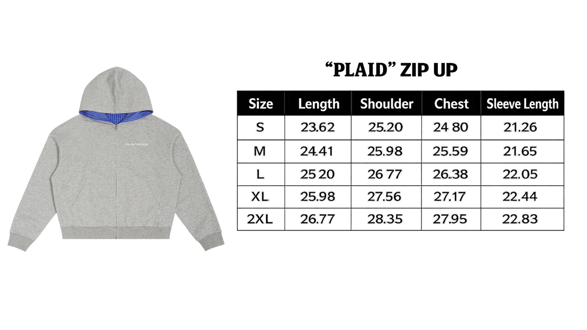 "PLAID" SET (GRAY)