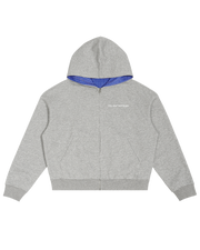 "PLAID" ZIP UP (GRAY)