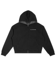 "PLAID" ZIP UP (BLACK)